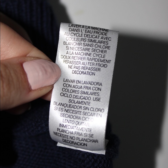 Chaps- Navy Blue V-neck Sweater Vest - Picture 6 of 6